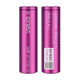 BATTERY AND CHARGERS - EFEST 21700 4000MAH 30A IMR BATTERY