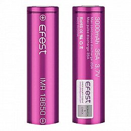 BATTERY AND CHARGERS - EFEST 18650 3000MAH 35A IMR BATTERY