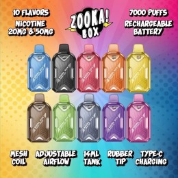 DISPOSABLE PODS - ZooKa 20MG Disposable Pod 7000 Puffs By BAZOOKA