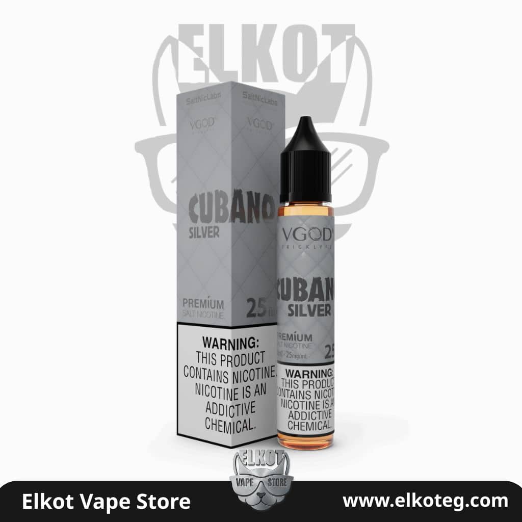 Vgod Cubano Silver Eliquid Saltnic 30Ml | فيب مصر - Elkot Store Vgod Cubano Silver