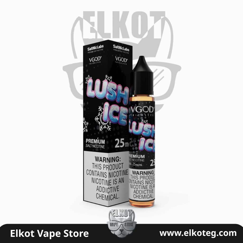 Vgod Saltnic Lushice 30Ml – Watermelon &Amp; Ice Nicotine Salt | فيب مصر - Elkot Store Vgod Saltnic Lushice 30Ml