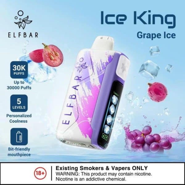 Vozol Vs Elf Bar أيهما أفضل لك؟ | مواصفات و اسعار | فيب مصر - Elkot Store Elfbar Ice King 30K Puffs – 50Mg