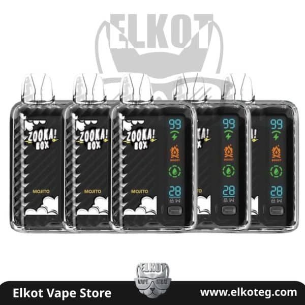 أرخص ديسبوسيبل في مصر: أرخص أنواع الفيب الديسبوزابل بجودة عالية في السوق | فيب مصر - Elkot Store Zooka Disposable 25K Puffs 50 Gm