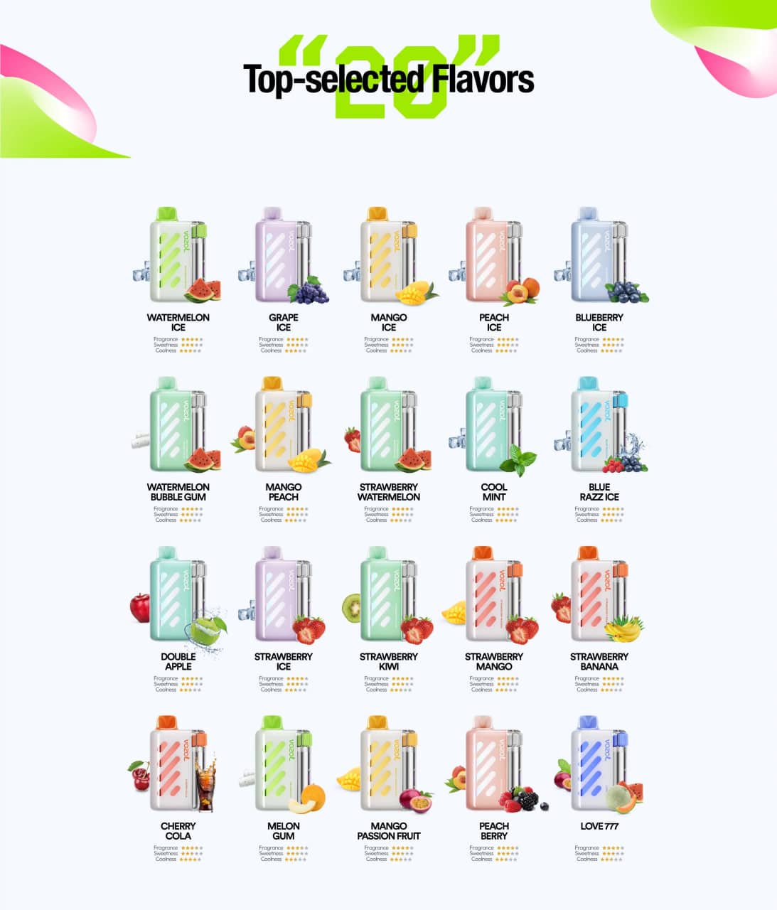 Disposable Vozol Vista 40000 Flavors