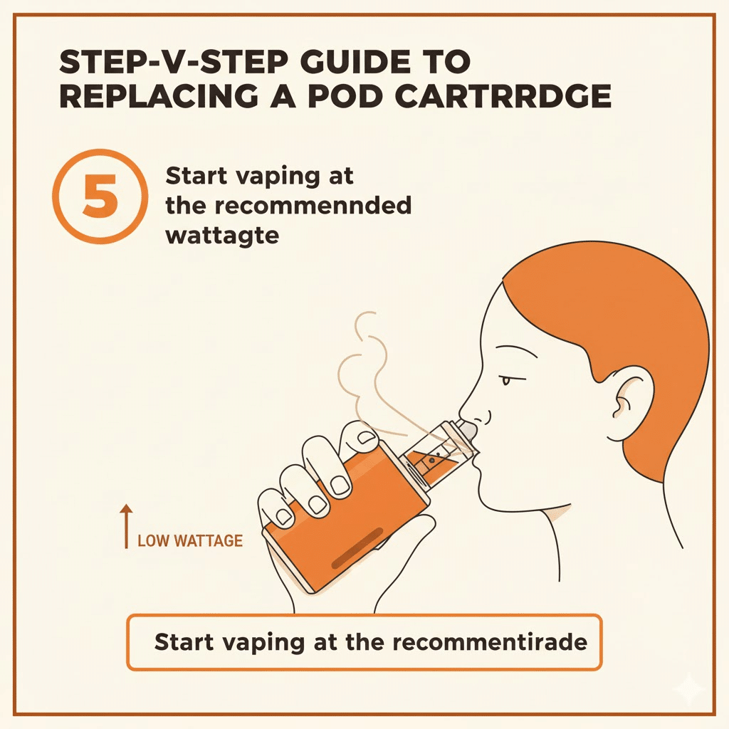 Best Pod Cartridges &Amp; Replacement Guide 2025 | فيب مصر - Elkot Store 5. Start Vaping At The Recommended Wattage