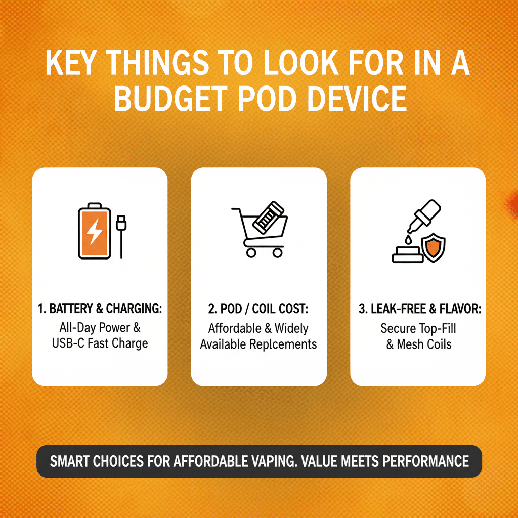 Cheap Pod Devices 2025 | Best Budget Options | فيب مصر - Elkot Store Key Things To Look For In A Budget Pod Device