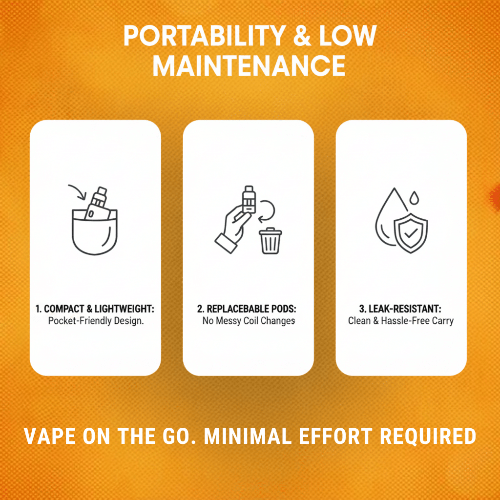 Portability &Amp; Low Maintenance
