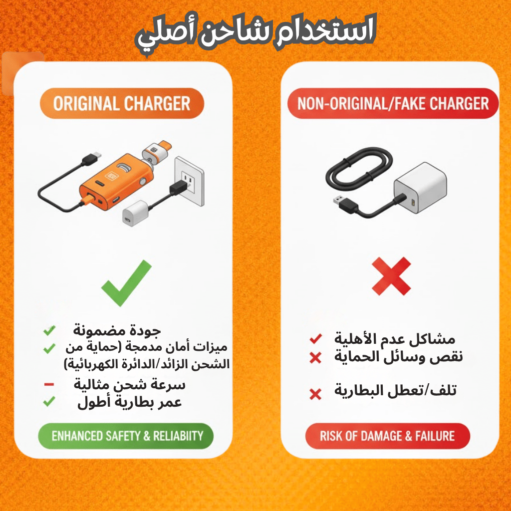 شواحن وبطاريات بود | أيهما الأفضل؟ 2025| Best Pod Chargers &Amp; Batteries | فيب مصر - Elkot Store استخدام شاحن أصلي