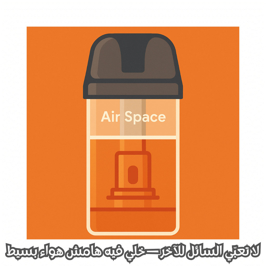 بود مقاوم للتسريب | أيهما أفضل 2025؟ | Best Leak-Proof Pod | فيب مصر - Elkot Store لا تعبّي السائل للآخر — خلي فيه هامش هواء بسيط
