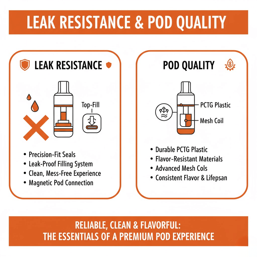 Leak Resistance &Amp; Pod Quality
