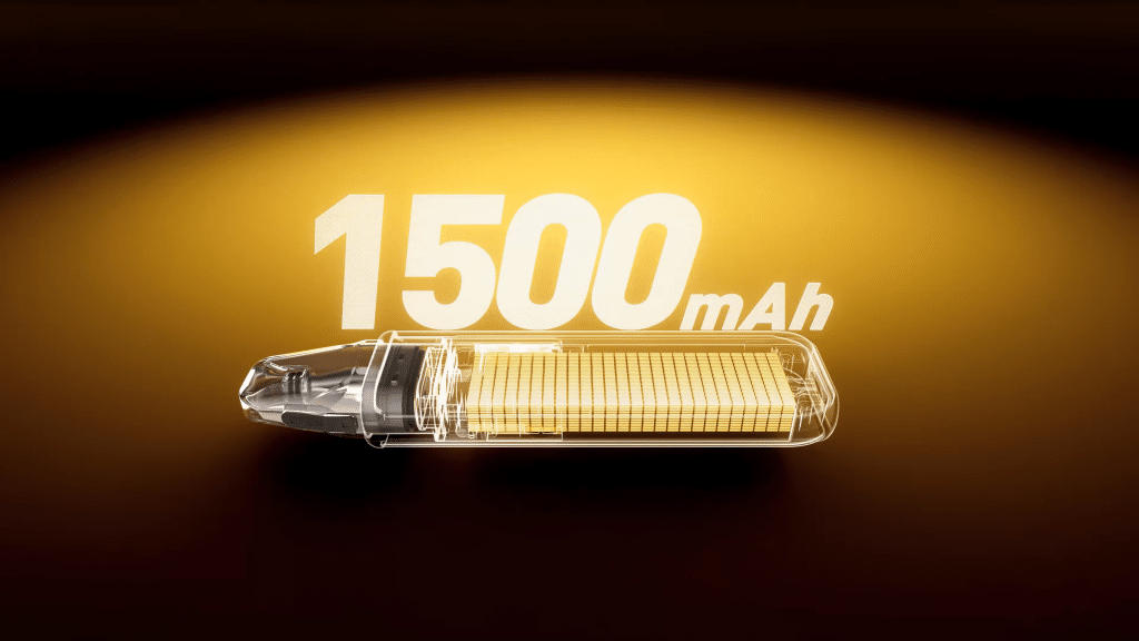 كفاءة الطاقة وعمر البطارية (1500 مللي أمبير)