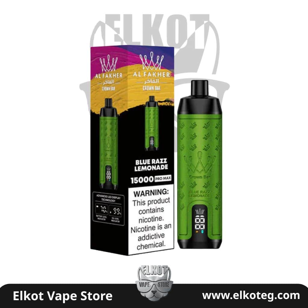 مقارنة بين ديسبوسيبل 30000 و 10000 سحبة: أيهما أفضل قيمة مقابل سعر؟ | فيب مصر - Elkot Store Alfakher Crown Bar Disposable 15K | ديسبوسيبل الفاخر كراون بار