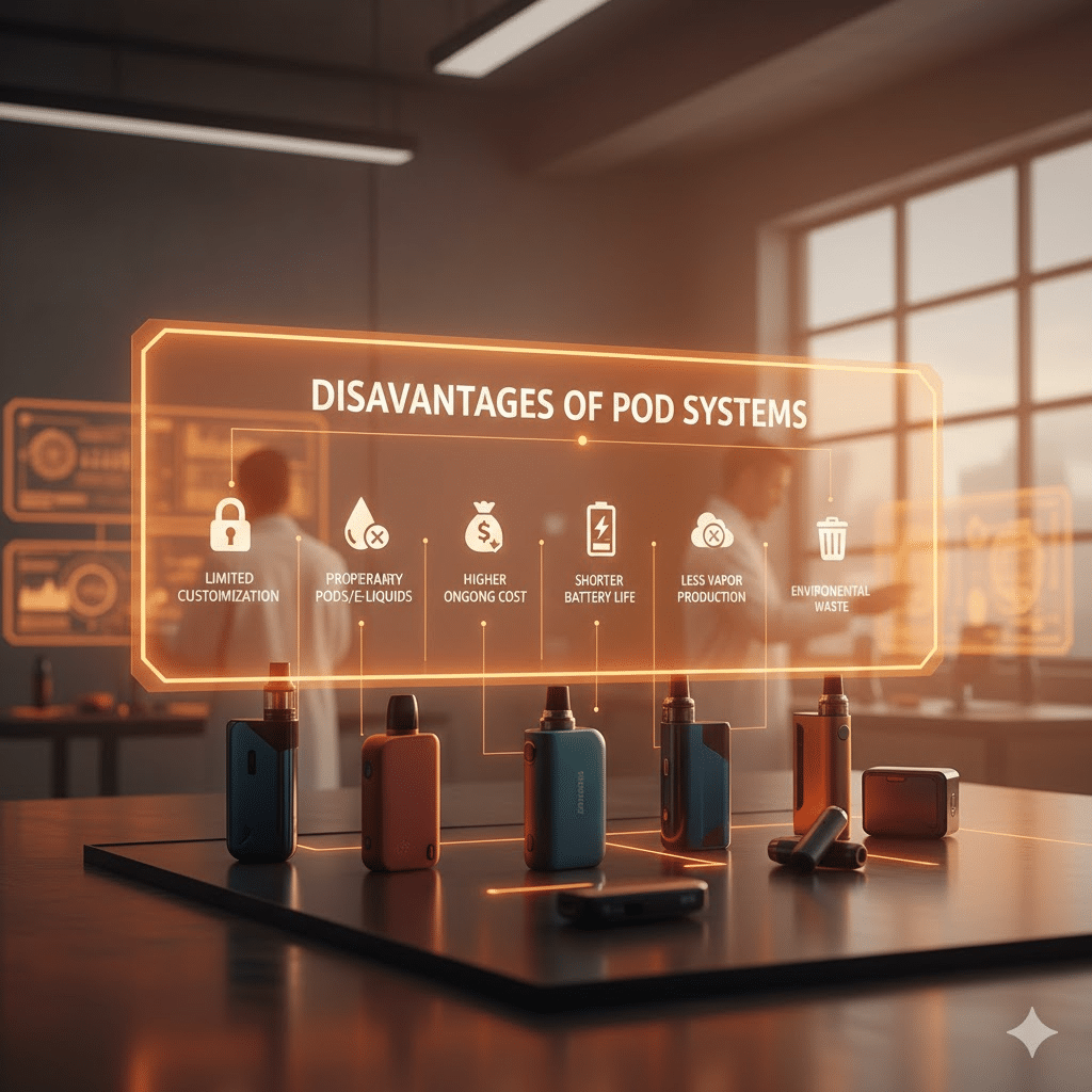 بود فيب : اكتشف كيف بدأ البود و كيف تطور | Best Pod 2025 | فيب مصر - Elkot Store عيوب البود