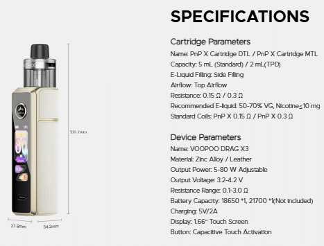 دراج X3 | افضل بود مود 2025 | Best Pod Mod 2025 | فيب مصر - Elkot Store الأبعاد والوزن و سهولة الحمل و التنقل