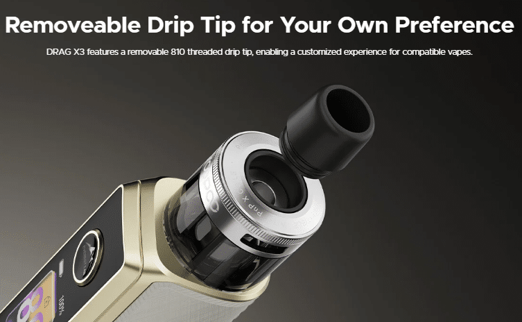مقارنة دراج X3 و دراج S3 | اسعار ومميزات | Best Pod Mod 2025 | فيب مصر - Elkot Store Drip Tip 810: مدخل الهواء الواسع لسحب Dtl
