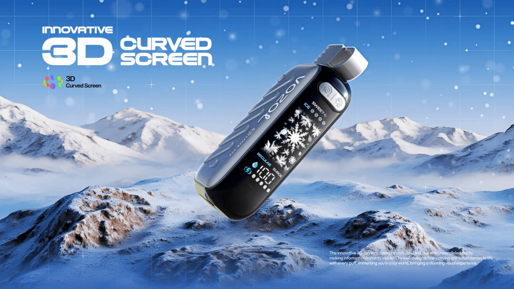 فوزول جير آيس سويت 50 الف بف | Best Vozol Disposable 2025 | فيب مصر - Elkot Store شاشة فوزول جير آيس سويت ودورها في تحسين التجربة