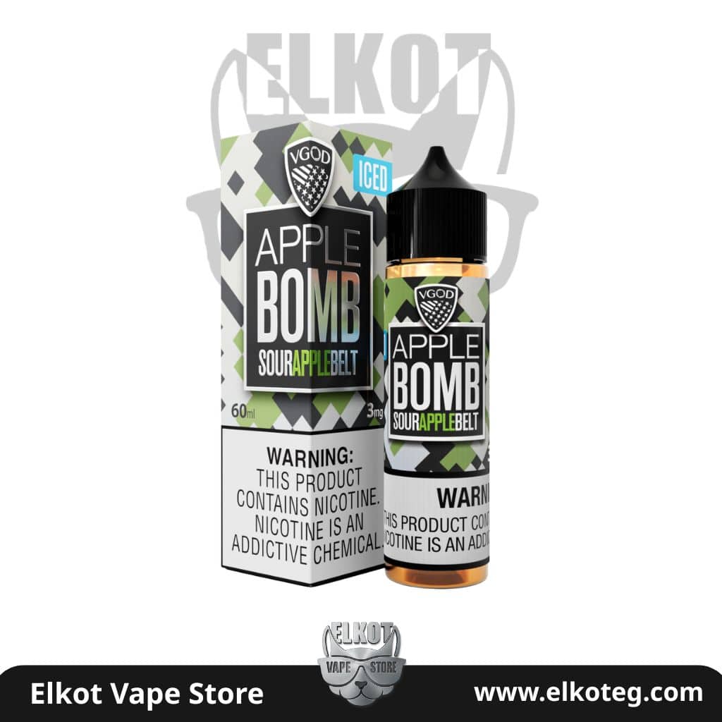 Vgod - Iced Apple Bomb 60Ml | فيب مصر - Elkot Store Vgod - Iced Apple Bomb 60Ml