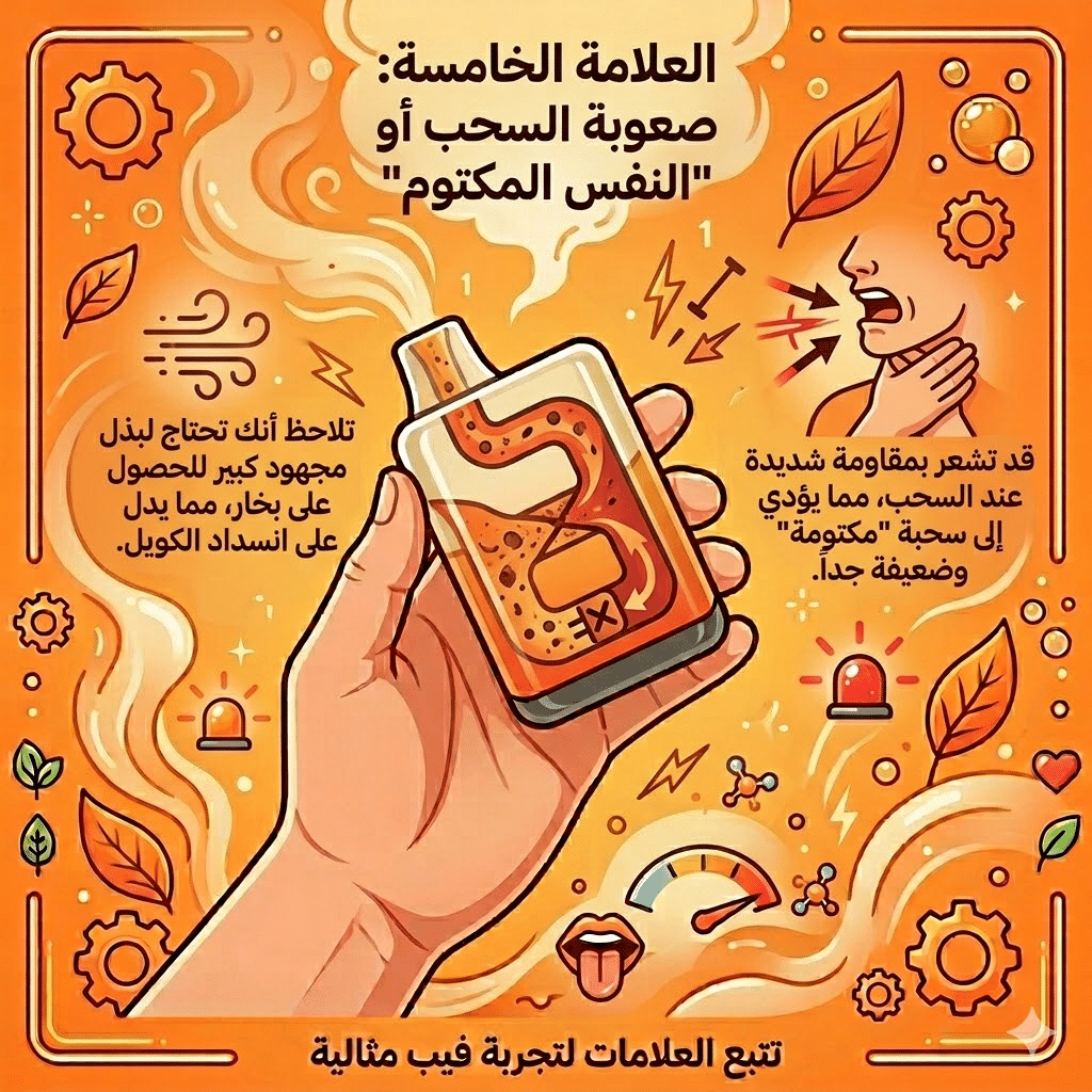 كيف تعرف أن الفيب الديسبوزبال انتهى؟ 5 علامات مؤكدة | فيب مصر - Elkot Store العلامة الخامسة: صعوبة السحب أو &Quot;النفس المكتوم&Quot;