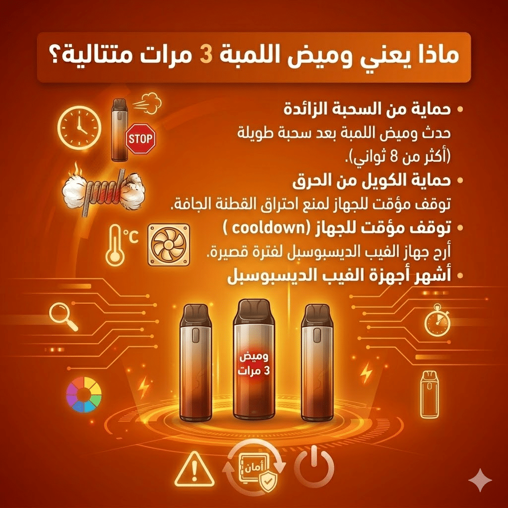 5 اسباب تخلي اللمبة ترمش في الفيب الديسبوسبل : ماذا يعني الوميض وكيف تتصرف؟ | فيب مصر - Elkot Store ماذا يعني وميض اللمبة 3 مرات متتالية؟