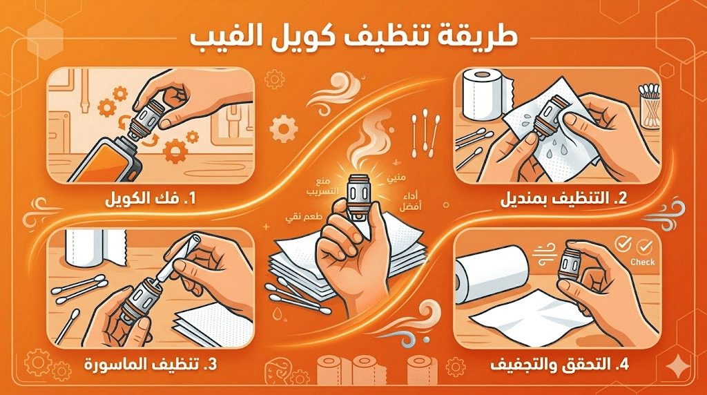 أسباب تسريب السائل في البود : حل مشكلة طرطشة الفيب (Spitback) ودخول السائل الساخن للفم | فيب مصر - Elkot Store أسباب تسريب السائل في البود : حل مشكلة طرطشة الفيب (Spitback) ودخول السائل الساخن للفم | Elkot Vape Store