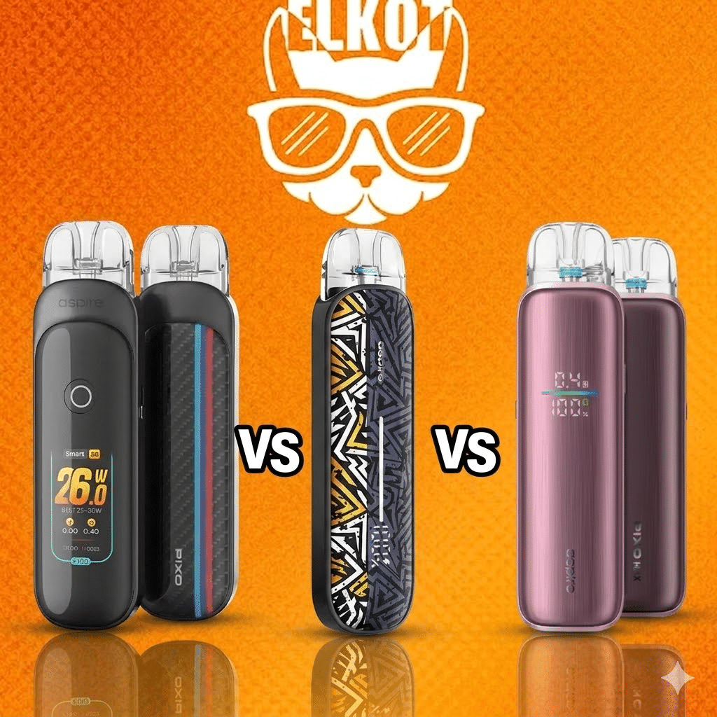 اسبير بيكسو ماكس : مراجعة مواصفات و سعر بود Aspire Pixo Max 2026 | فيب مصر - Elkot Store مقارنة بيكسو ماكس بالاصدارات السابقة