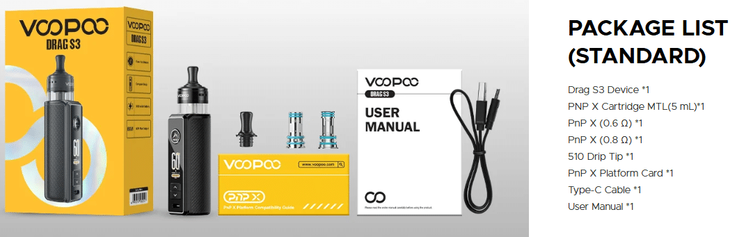 Voopoo Drag S3 | دراج اس 3 بود مود | Best Price at Elkot