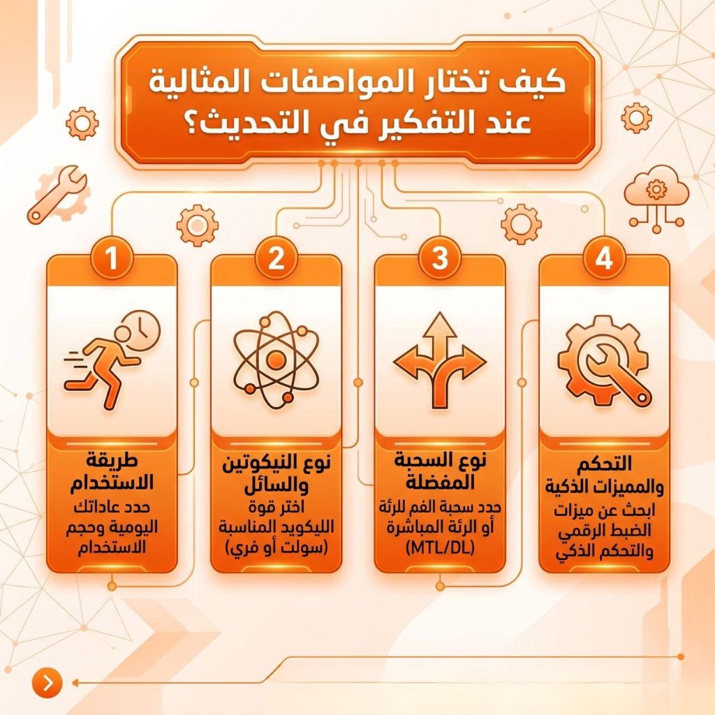 كيف تعرف انك تحتاج إلى تغيير البود | 5 نصائح لعمل Upgrade لجهاز بود جديد | فيب مصر - Elkot Store ما المواصفات المثالية لشراء افضل بود فيب؟