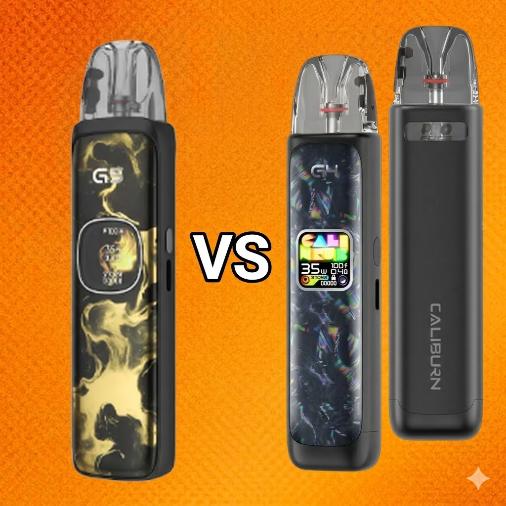 مواصفات كاليبرن G5 : مراجعة شاملة لجهاز Caliburn G5 بود 2026 | فيب مصر - Elkot Store مقارنة شاملة بين كاليبرن G5 وإصدار كاليبرن G4